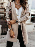 Damen Elegante Strickjacke mit Knopfdetails und praktischen Taschen