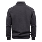 Herren Pullover mit hohem Kragen und praktischem Reißverschluss