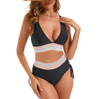 Damen Hochtaillierter Bikini mit raffinierter Rückenschnürung R&B