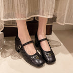 Damen Elegante Mary Jane Absatzschuhe mit modischem Riemen und strukturiertem Obermaterial R&B