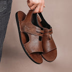 Herren Atmungsaktive Leder-Sandalen mit verstellbarem Riemen R&B