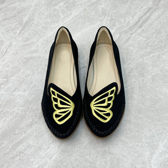 Damen Ballerinas mit filigranem Schmetterlingsdesign R&B