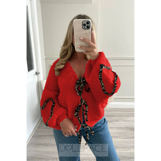 Damen lässiger Strickpullover mit verspielten Details R&B