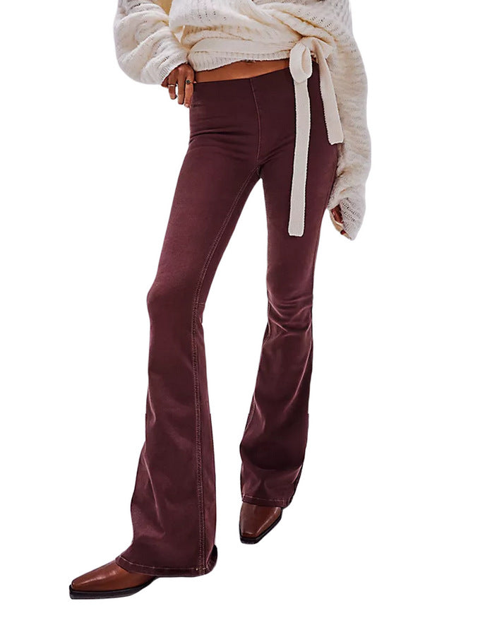 Damen Flared Jeans im lässigen Schnitt mit hohem Bund und formschmeichelnder Silhouette R&B