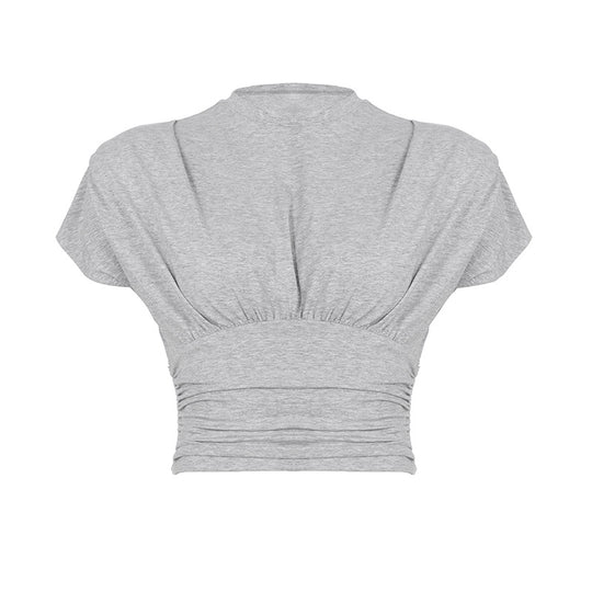 Damen lässiges Oversize-Oberteil mit Rüschendetails R&B