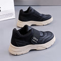 Damen Modische Sneakers mit seitlichem Klettverschluss und rutschfester Sohle R&B