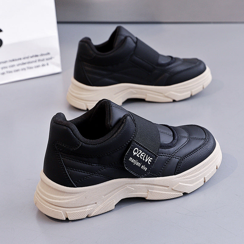 Damen Modische Sneakers mit seitlichem Klettverschluss und rutschfester Sohle R&B