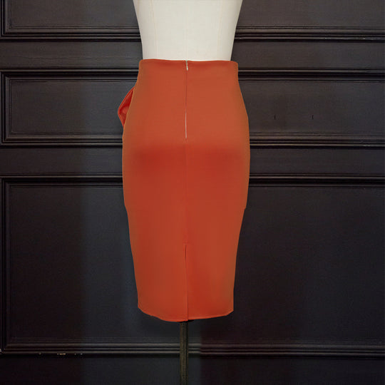 Damen eleganter Bleistiftrock mit raffiniertem Schleifen-Detail R&B