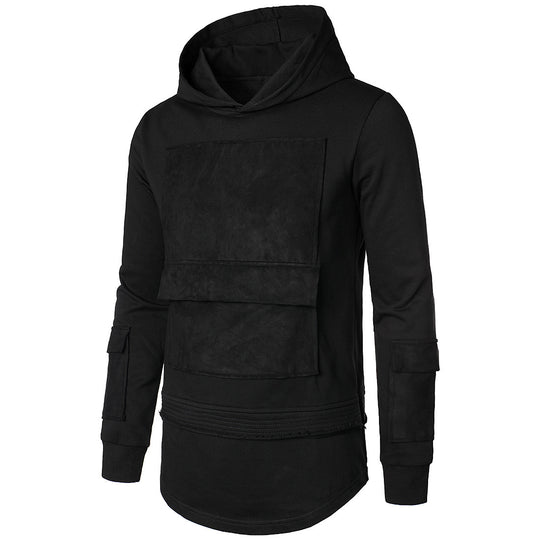 Herren modischer Hoodie mit integrierten Taschen und einzigartigem Design R&B