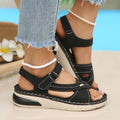 Damen Komfortable Riemchensandalen mit atmungsaktiver Sohle R&B