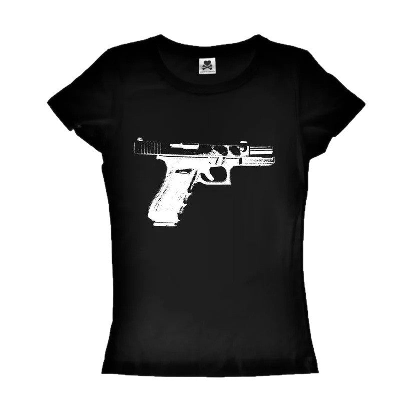 Damen Print-T-Shirt mit grafischem Design R&B