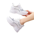 Damen Sportliche Sneakers mit dämpfender Laufsohle und atmungsaktiven Mesh-Einsätzen R&B