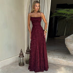 Damen Elegantes Abendkleid mit Wunderschönen Floral Mustern und Raffinierten Details R&B