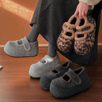 Damen Fleece Hausschuhe mit rutschfester Sohle und gemütlichem Innenfutter R&B