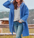 Damen Oversize Wollmantel