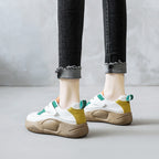 Damen trendige Sneakers mit verstärktem Knöchel und elastischem Riemensystem R&B