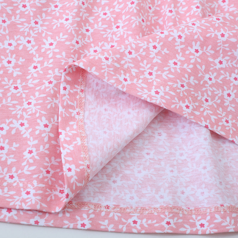 Mädchen Freizeitkleid mit floralem Design und Knopfdetails R&B