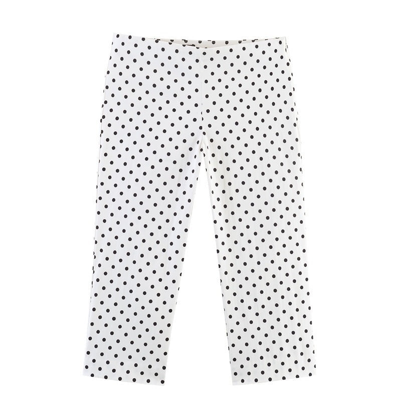 Damen Modische Culotte-Hosen im zeitlosen Punkte-Design R&B