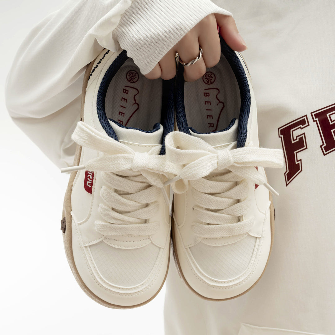 Damen Sneakers mit floralem Applikationsdesign und bequemer Dämpfung R&B