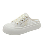Damen Slip-On Sneakers im modernen Design mit transparentem Obermaterial und bequemer Sohle R&B