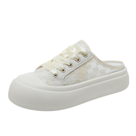 Damen Slip-On Sneakers im modernen Design mit transparentem Obermaterial und bequemer Sohle R&B
