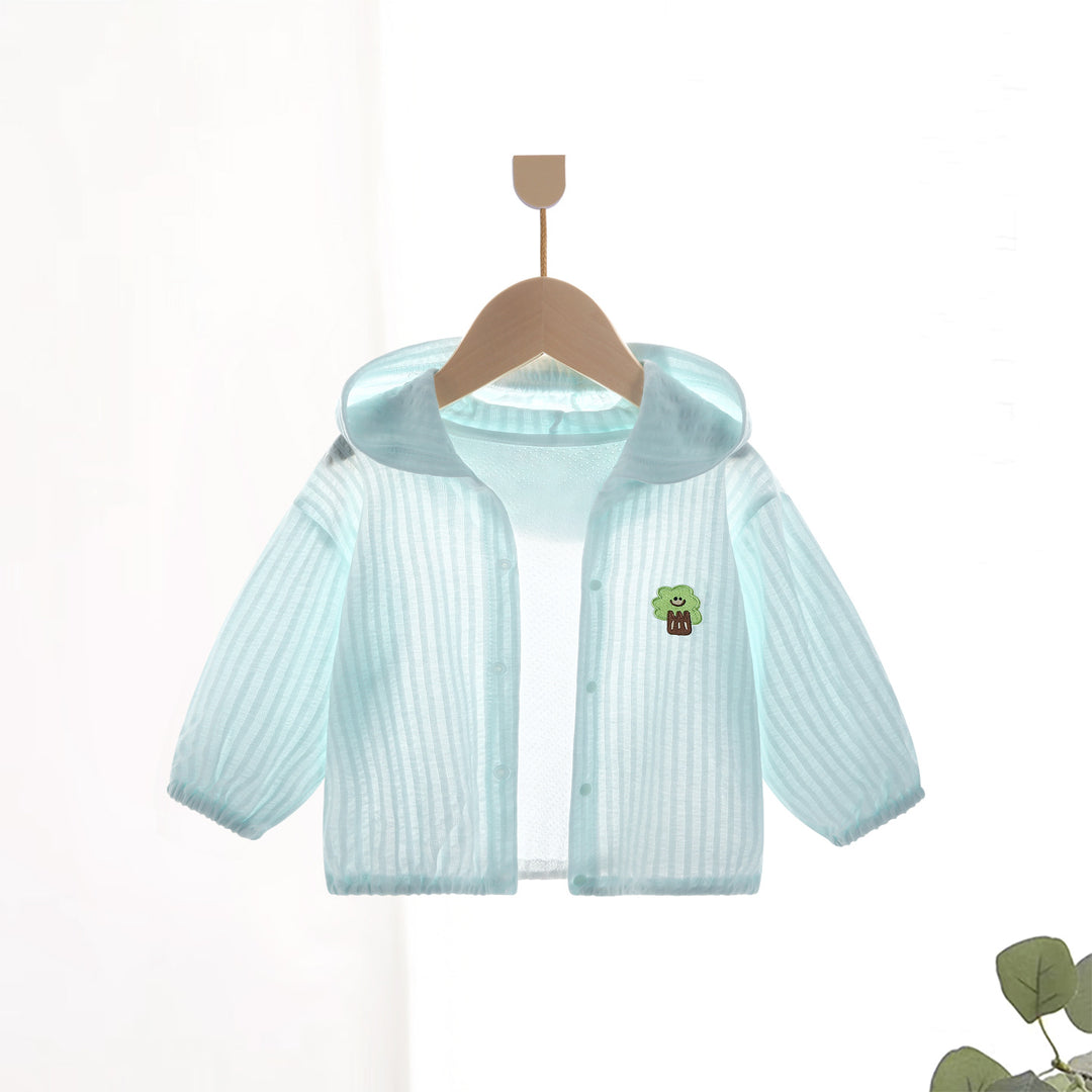 Unisex nan Kapuzenjacke für Kleinkinder mit UV-Schutz, Reißverschluss und elastischen Bündchen R&B