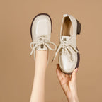 Damen Elegante Schnürschuhe mit komfortablem Blockabsatz