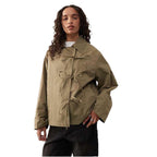 Damen Freizeitjacke mit modernen Bindegurten und lässigem Schnitt R&B