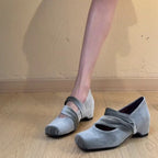 Damen elegante und bequeme Slipper mit modischem Riemendesign R&B