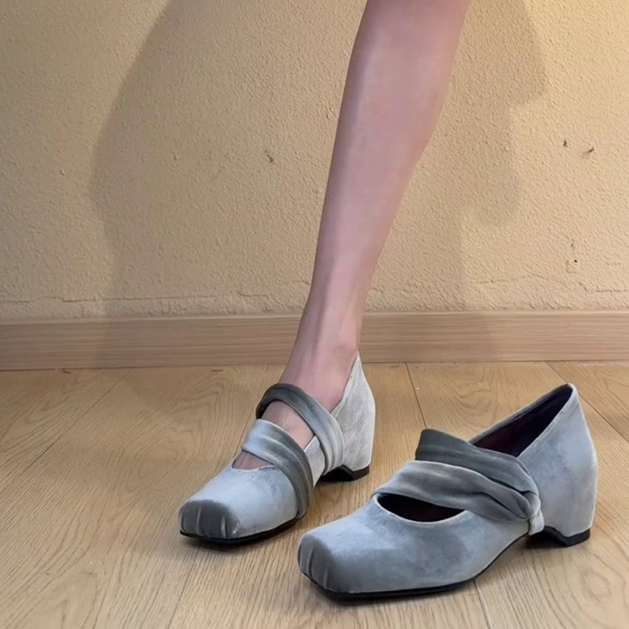 Damen elegante und bequeme Slipper mit modischem Riemendesign R&B