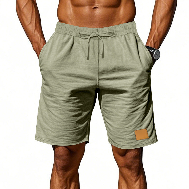 Herren nan Kordelzug-Bermuda aus weichem Baumwollmix mit elastischem Bund und Seitentaschen R&B