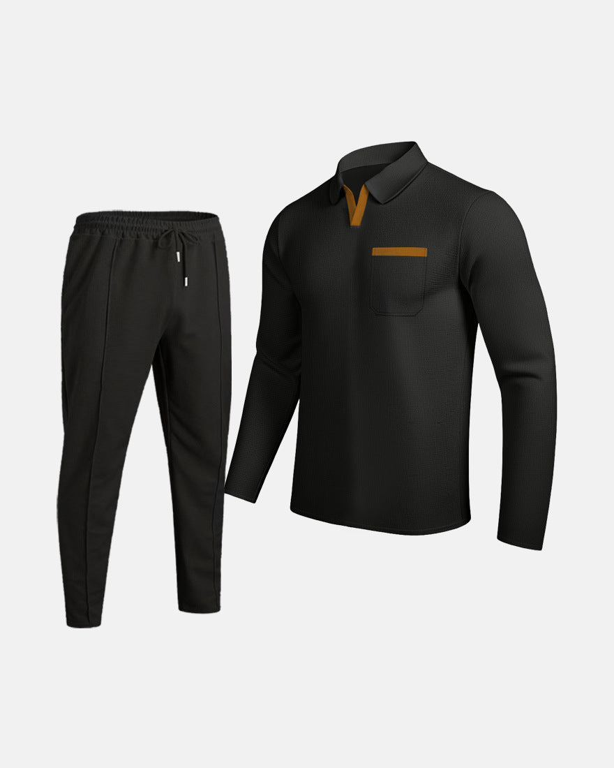 Herren Kombi-Outfit mit Poloshirt und Jogginghose R&B