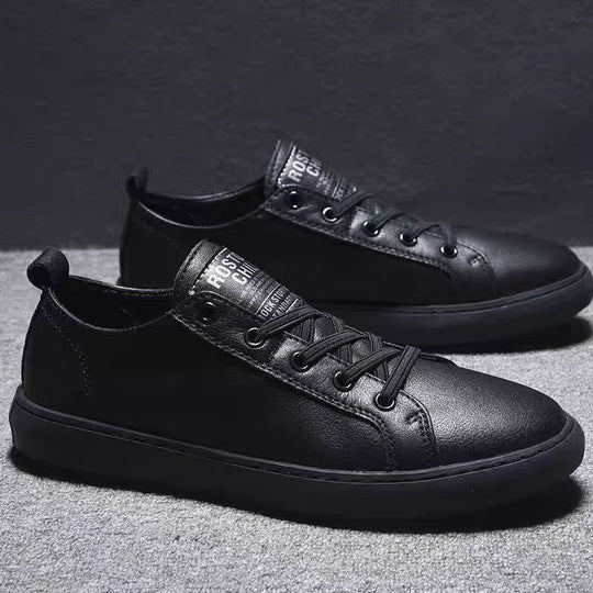 Herren Casual-Leder Sneakers mit rutschfester Sohle und atmungsaktivem Innenfutter R&B