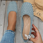 Damen Ballerinas mit atmungsaktiver Netzstruktur und flexibler Sohle R&B