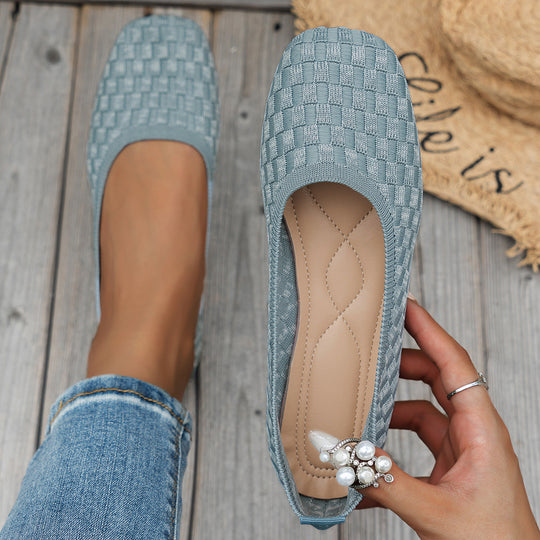 Damen Ballerinas mit atmungsaktiver Netzstruktur und flexibler Sohle R&B