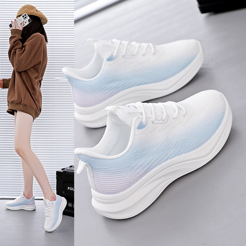 Damen sportliche Sneakers mit atmungsaktivem Obermaterial und komfortabler Dämpfung R&B