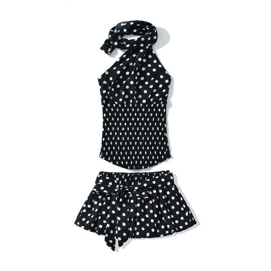 Damen Rock mit elastischer Taille und eleganten Bindebändern R&B