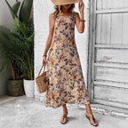 Damen Langes Sommerkleid mit floralem Muster und elegantem Schnitt R&B