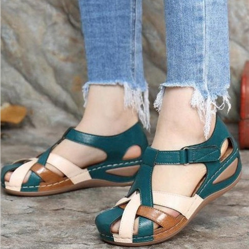 Damen Komfort-Sandalen mit verstellbarem Riemen und atmungsaktiver Sohle R&B