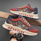 Damen Modische Sneakers mit ethnischem Muster und dämpfender Sohle R&B