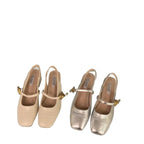 Damen Slingback Ballerinas mit elegantem Riemenverschluss und modischem Design EB