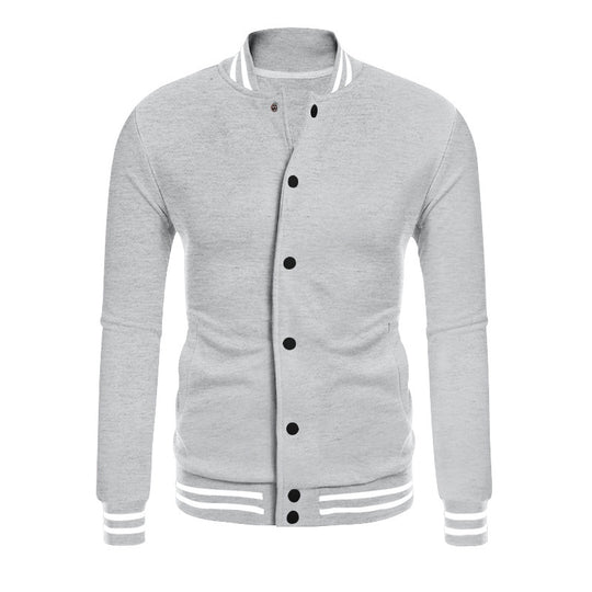 Herren Sportjacke mit kontrastierenden Bündchen und modernen Druckknöpfen R&B