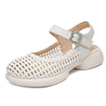 Damen Ballerinas mit modischem Netzdesign und eleganter Schmuckschnalle