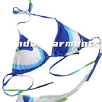 Damen Bikini-Set mit modischem Wickelrock und sportlichem Oberteil R&B