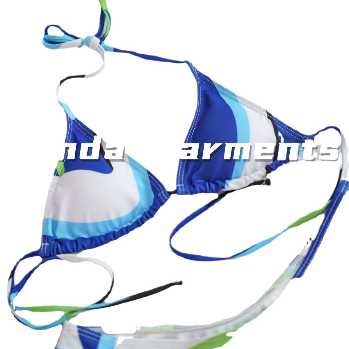 Damen Bikini-Set mit modischem Wickelrock und sportlichem Oberteil R&B