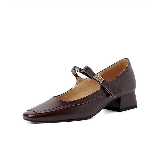 Damen elegante Slingpumps mit modischem Riemchen und komfortablem Blockabsatz R&B