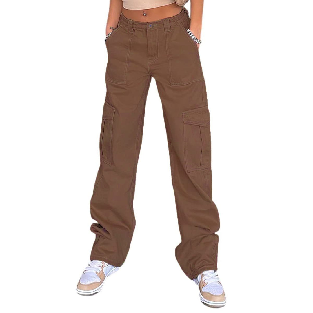 Damen Cargo-Hose mit lässigem Schnitt und praktischen Seitentaschen R&B
