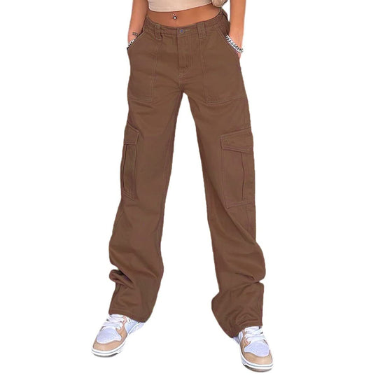 Damen Cargo-Hose mit lässigem Schnitt und praktischen Seitentaschen R&B