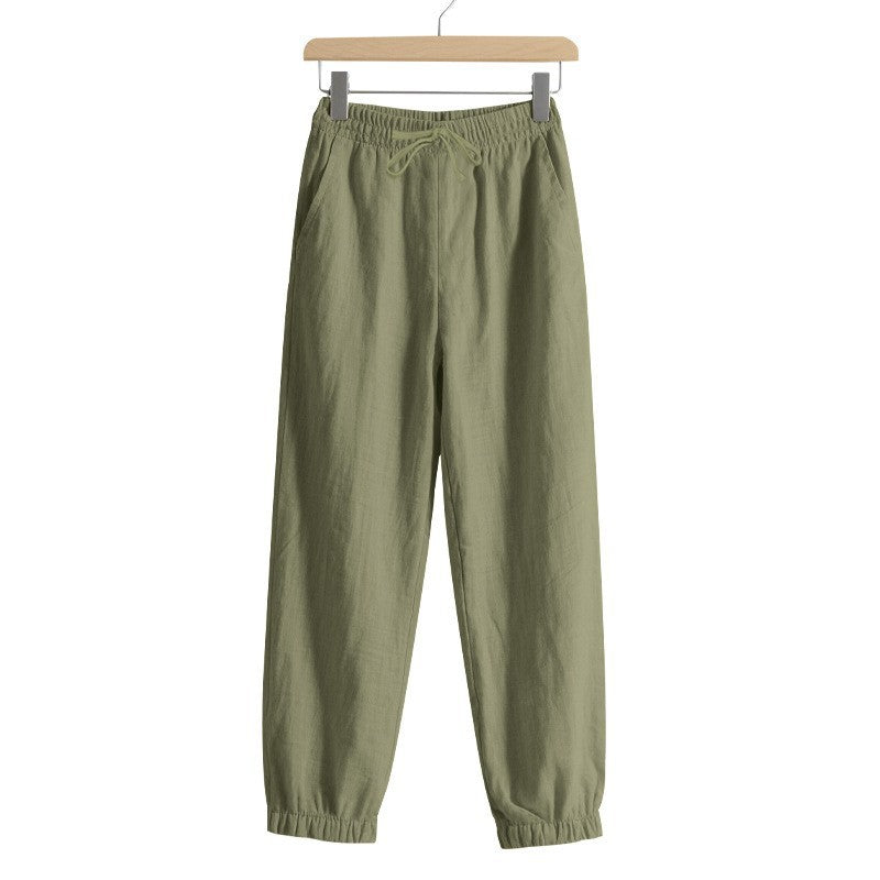 Damen lässige Freizeithose mit lockerem Schnitt und elastischem Bund R&B
