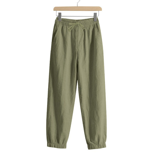 Damen lässige Freizeithose mit lockerem Schnitt und elastischem Bund R&B